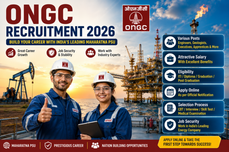 ONGC Recruitment 2026: Eligibility, Salary & Apply Online