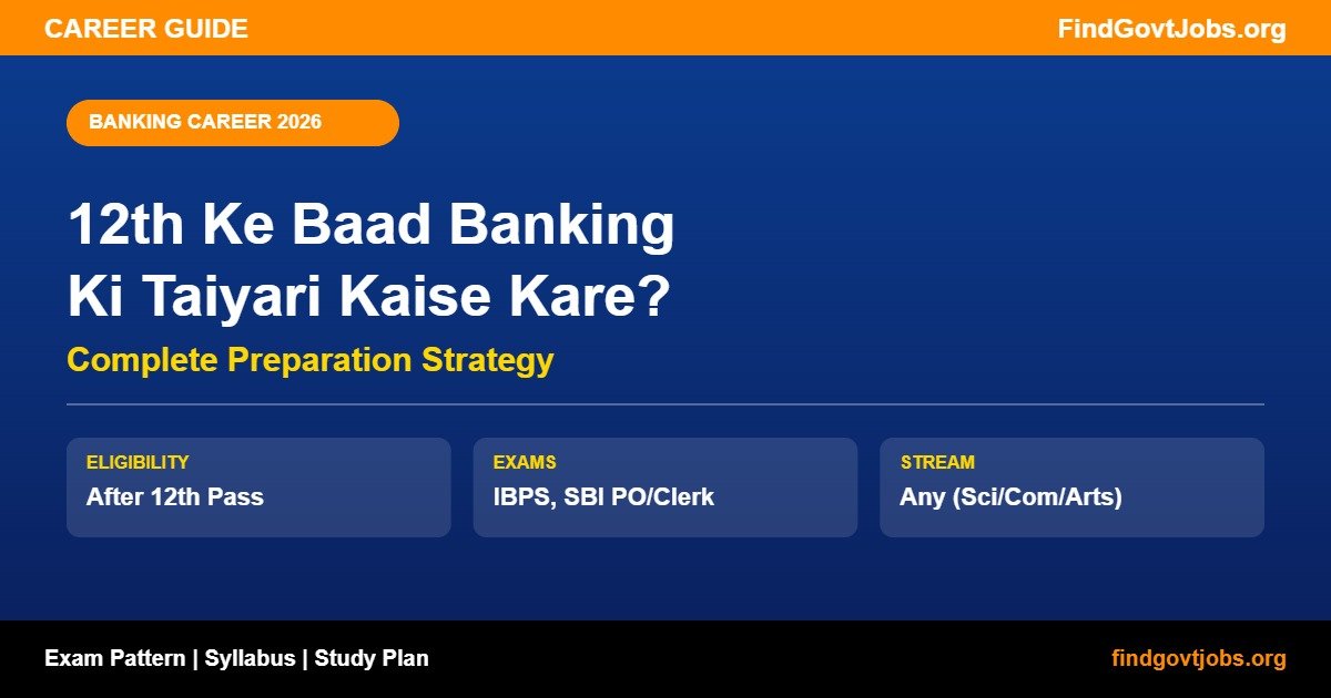 12th Ke Baad Banking Ki Taiyari Kaise Kare