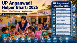 UP Anganwadi Helper Bharti 2026 district wise vacancy and online application