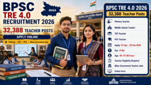 BPSC TRE 4.0 Recruitment 2026 Bihar School Teacher 32388 Posts Apply Online