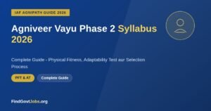 Agniveer Vayu Phase 2 Syllabus 2026 complete guide PFT adaptability test