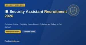 IB Security Assistant Recruitment 2026 complete guide eligibility exam pattern