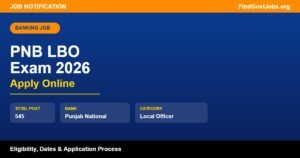 PNB LBO Exam 2026