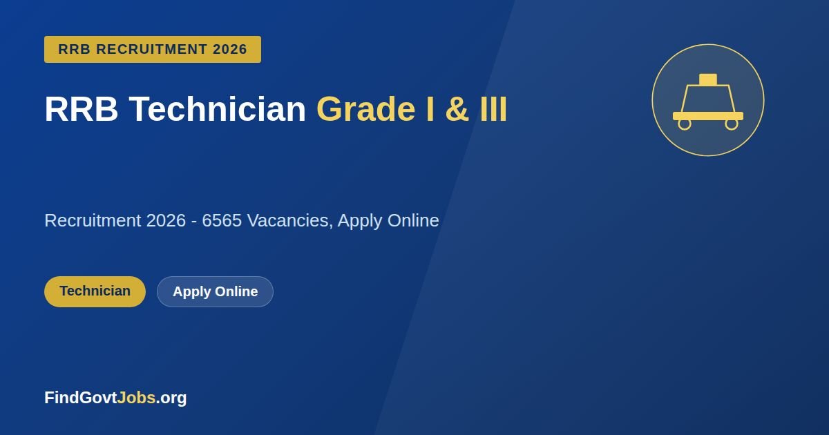 RRB Technician Grade I & III Recruitment 2026 selection process