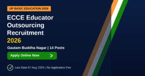 UP ECCE Educator Outsourcing Recruitment 2026 Banner