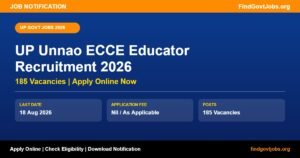 UP Unnao ECCE Educator Recruitment 2026