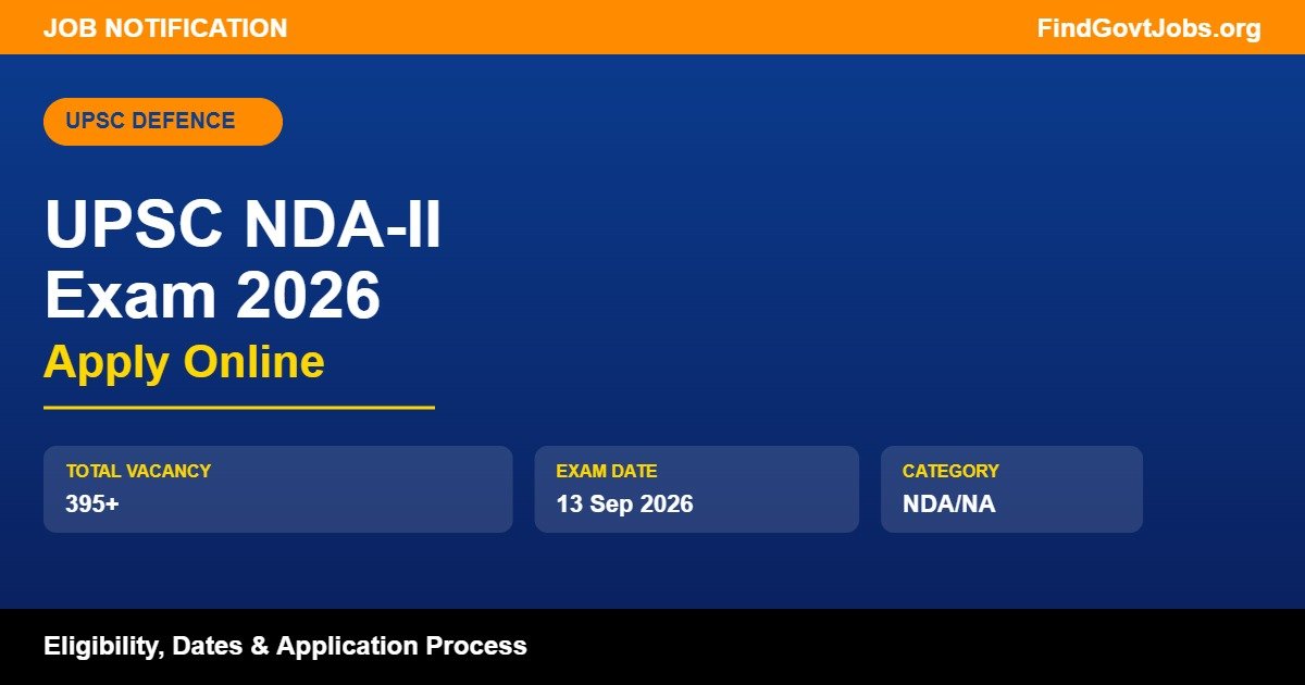 UPSC NDA-II Exam 2026