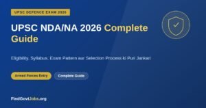 UPSC NDA NA 2026 complete guide eligibility syllabus exam pattern