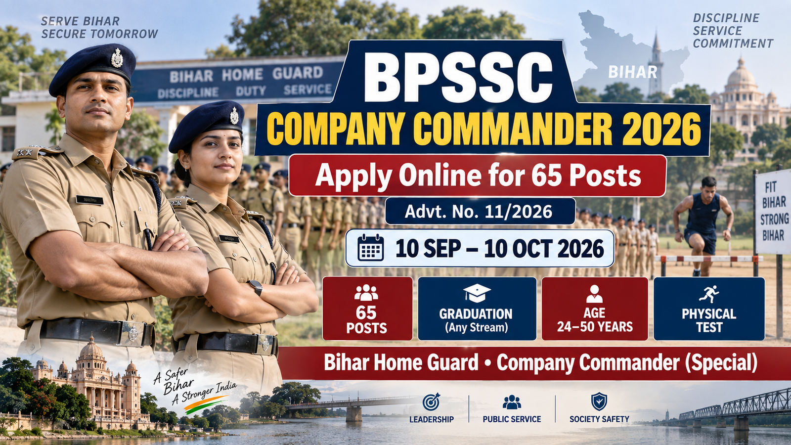 BPSSC Company Commander Recruitment 2026 Notification