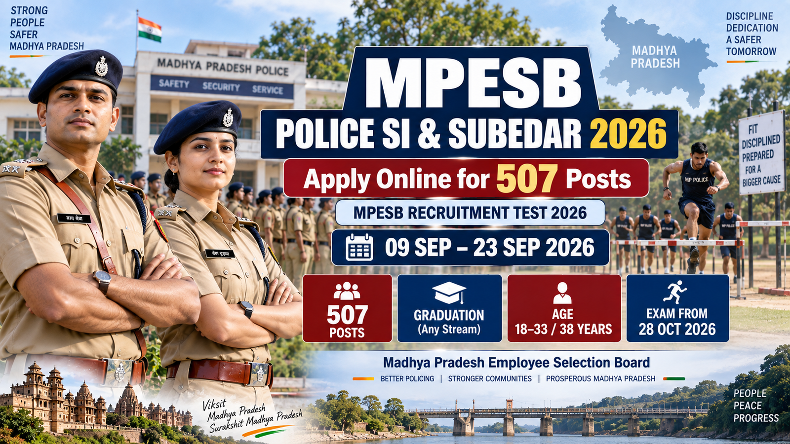 MPESB MP Police SI Subedar Online Form 2026