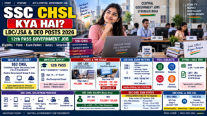 SSC CHSL Kya Hai 2026 LDC JSA and DEO posts eligibility exam pattern and salary