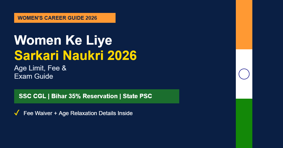 Women Ke Liye Sarkari Naukri 2026 Banner